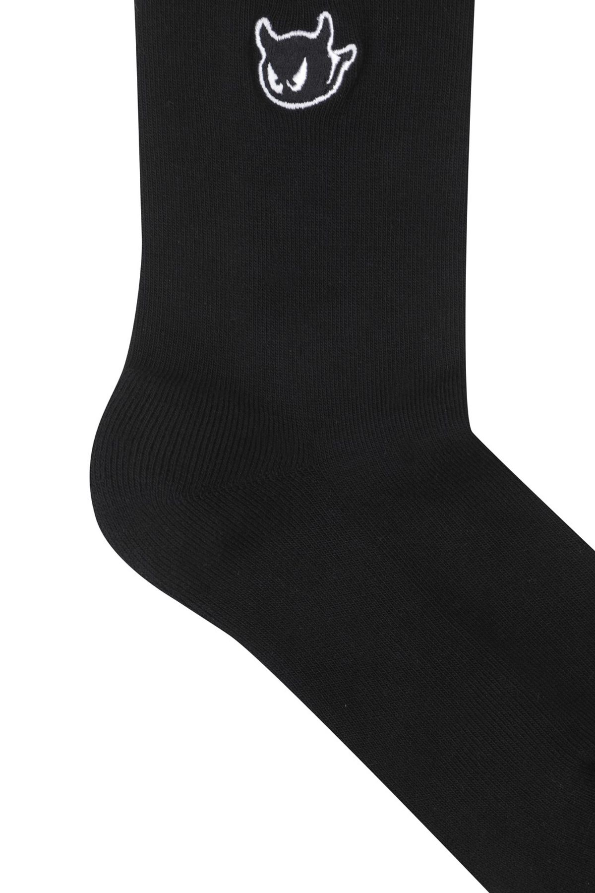왁(WAAC) Women Slogan Socks WGLCX25611BKX