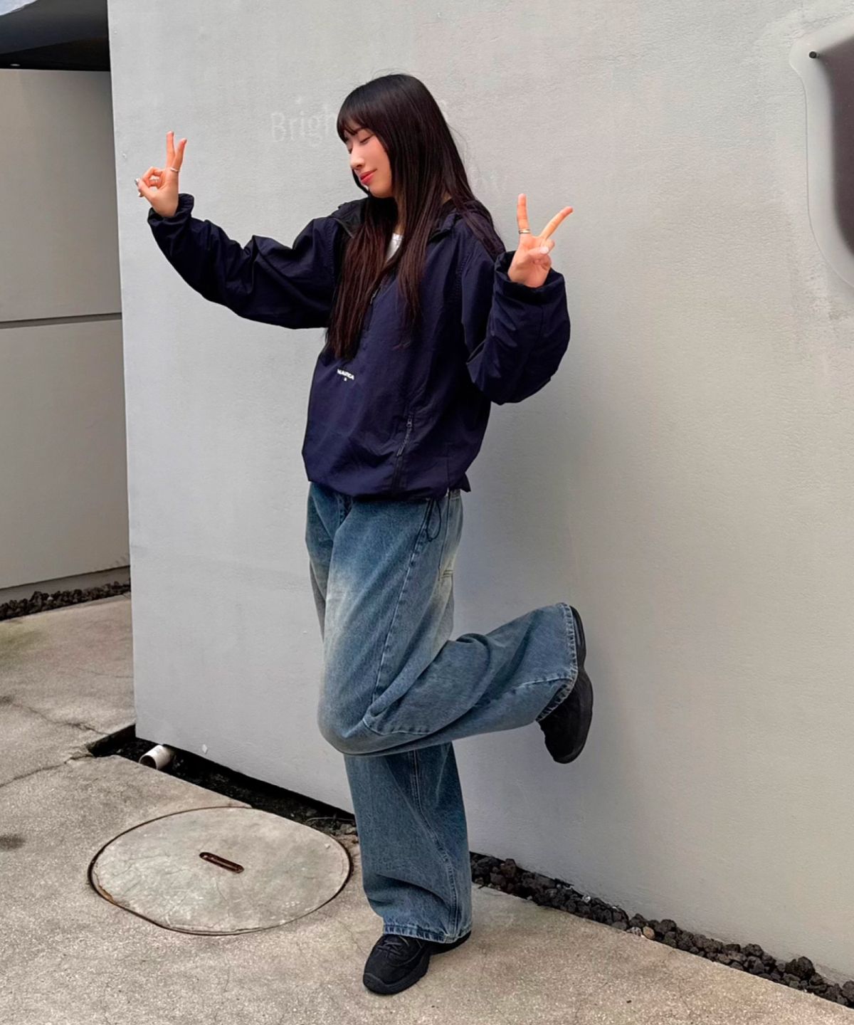 노티카(NAUTICA) 83플래그 하프 집업 아노락 NHD5045