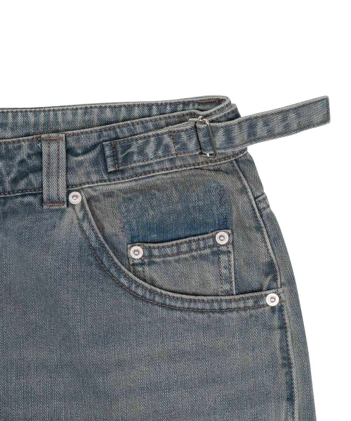더콜디스트모먼트(THE COLDEST MOMENT) TCM washed denim pants (sky blue)