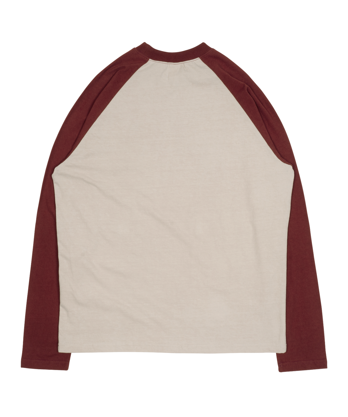 더콜디스트모먼트(THE COLDEST MOMENT) TCM mini logo raglan long sleeve (beige/red)