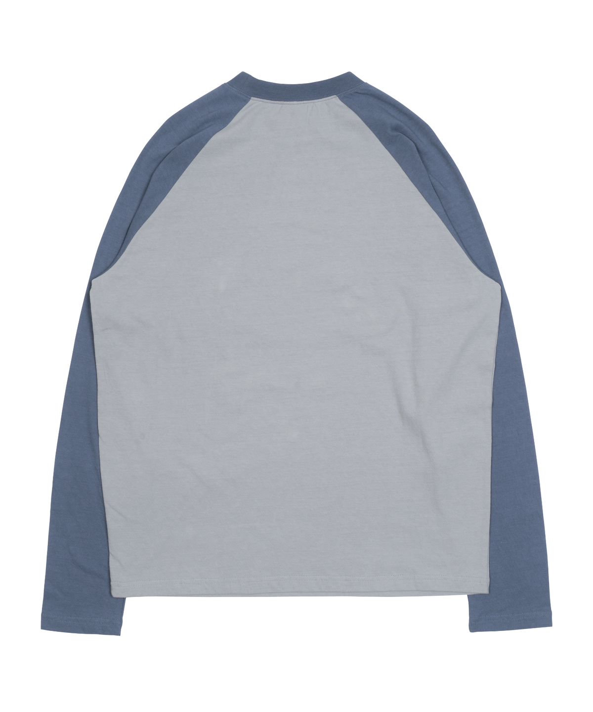 더콜디스트모먼트(THE COLDEST MOMENT) TCM mini logo raglan long sleeve (grey/blue)