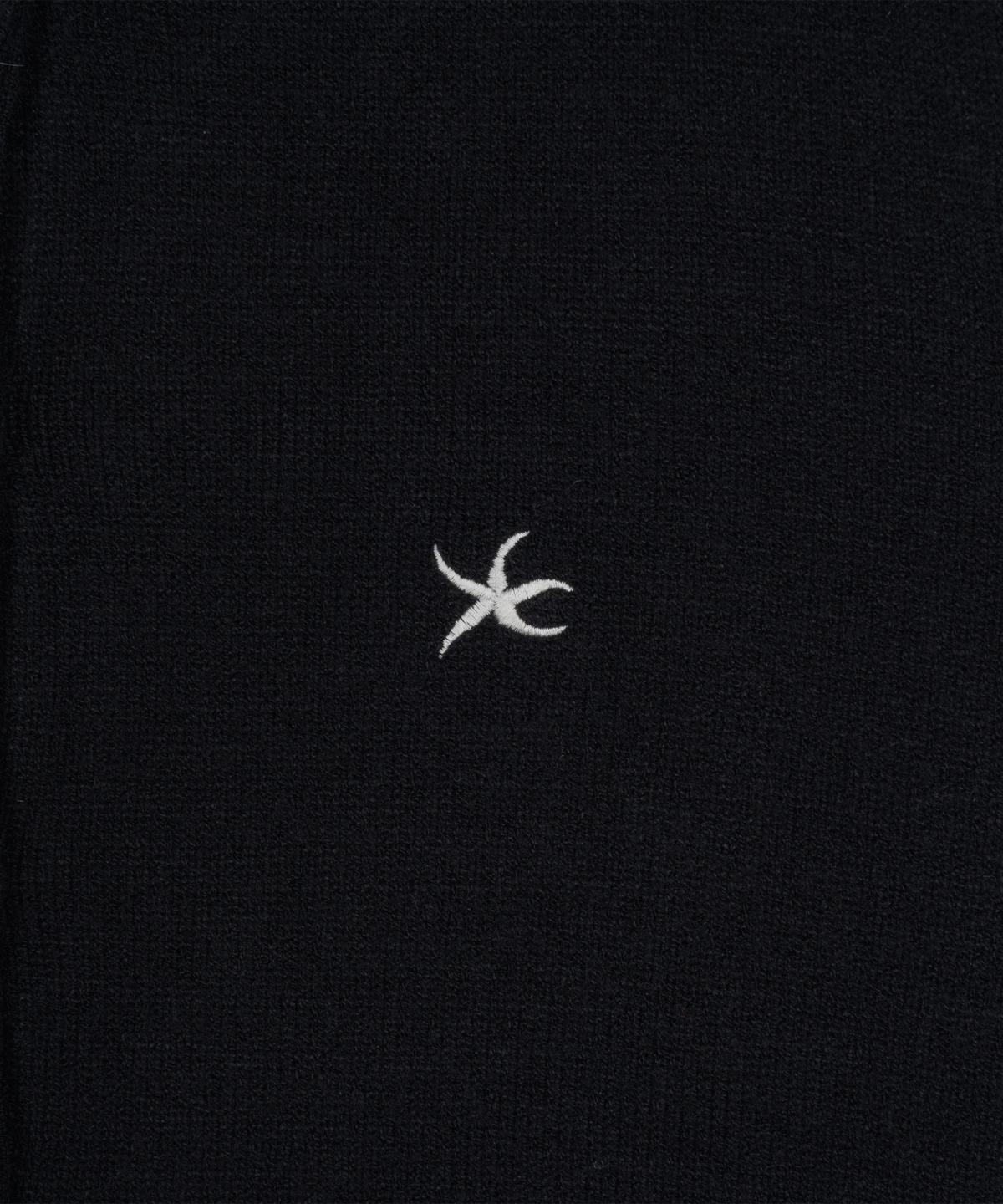 더콜디스트모먼트(THE COLDEST MOMENT) TCM mini logo knit cardigan (black)