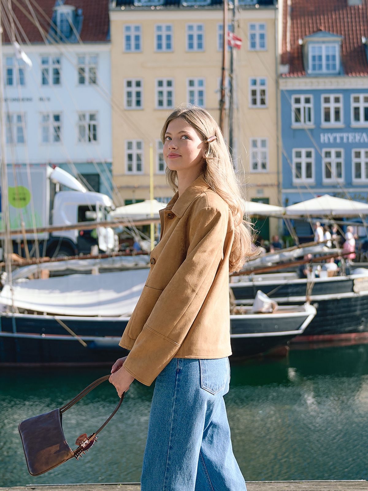 랭앤루(LANGNLU) BREDE Faux Suede Single Jacket(브레데)_BROWN