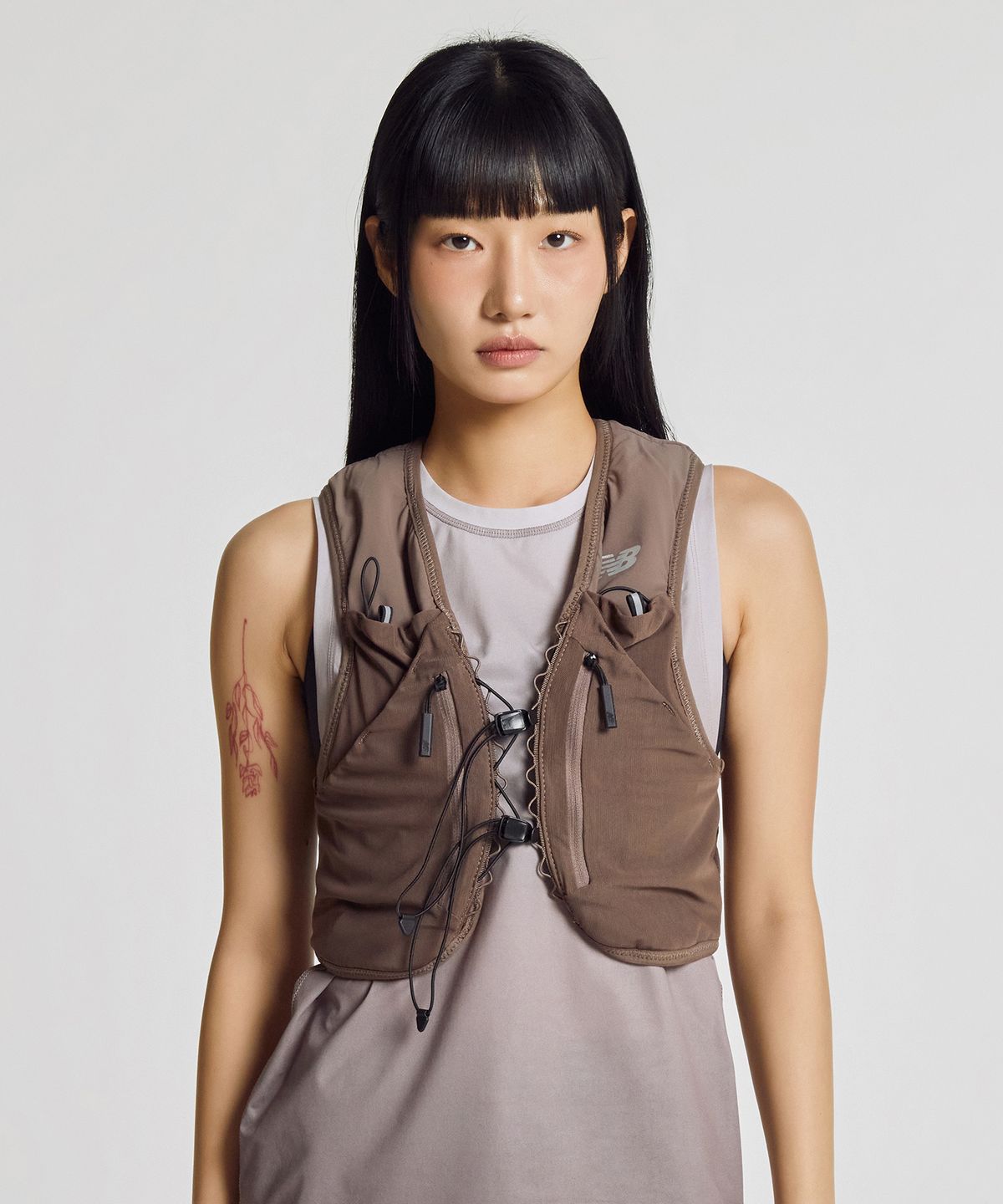 뉴발란스(NEW BALANCE) NBGUG25301 / PF 러닝베스트 (BROWN)