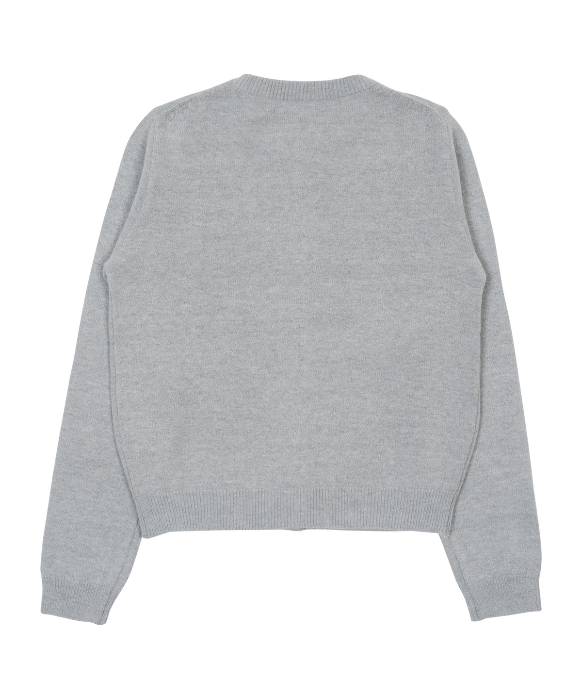 더콜디스트모먼트(THE COLDEST MOMENT) TCM mini logo knit cardigan (grey)