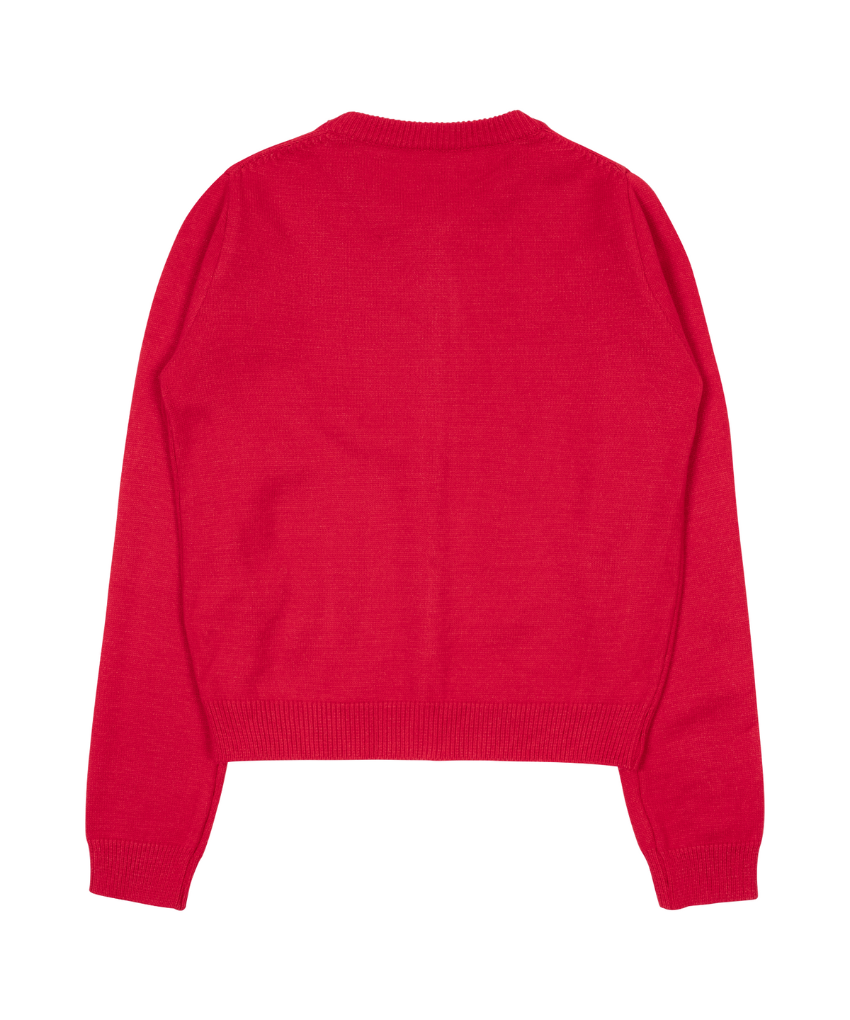 더콜디스트모먼트(THE COLDEST MOMENT) TCM mini logo knit cardigan (red)