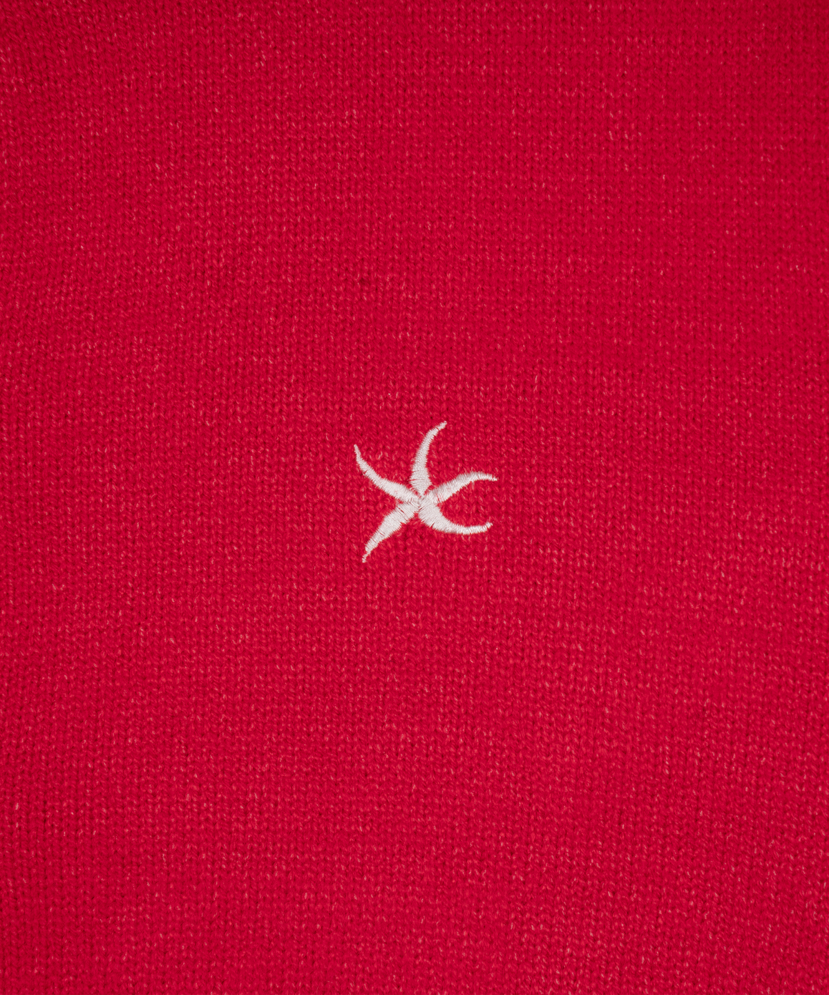 더콜디스트모먼트(THE COLDEST MOMENT) TCM mini logo knit cardigan (red)