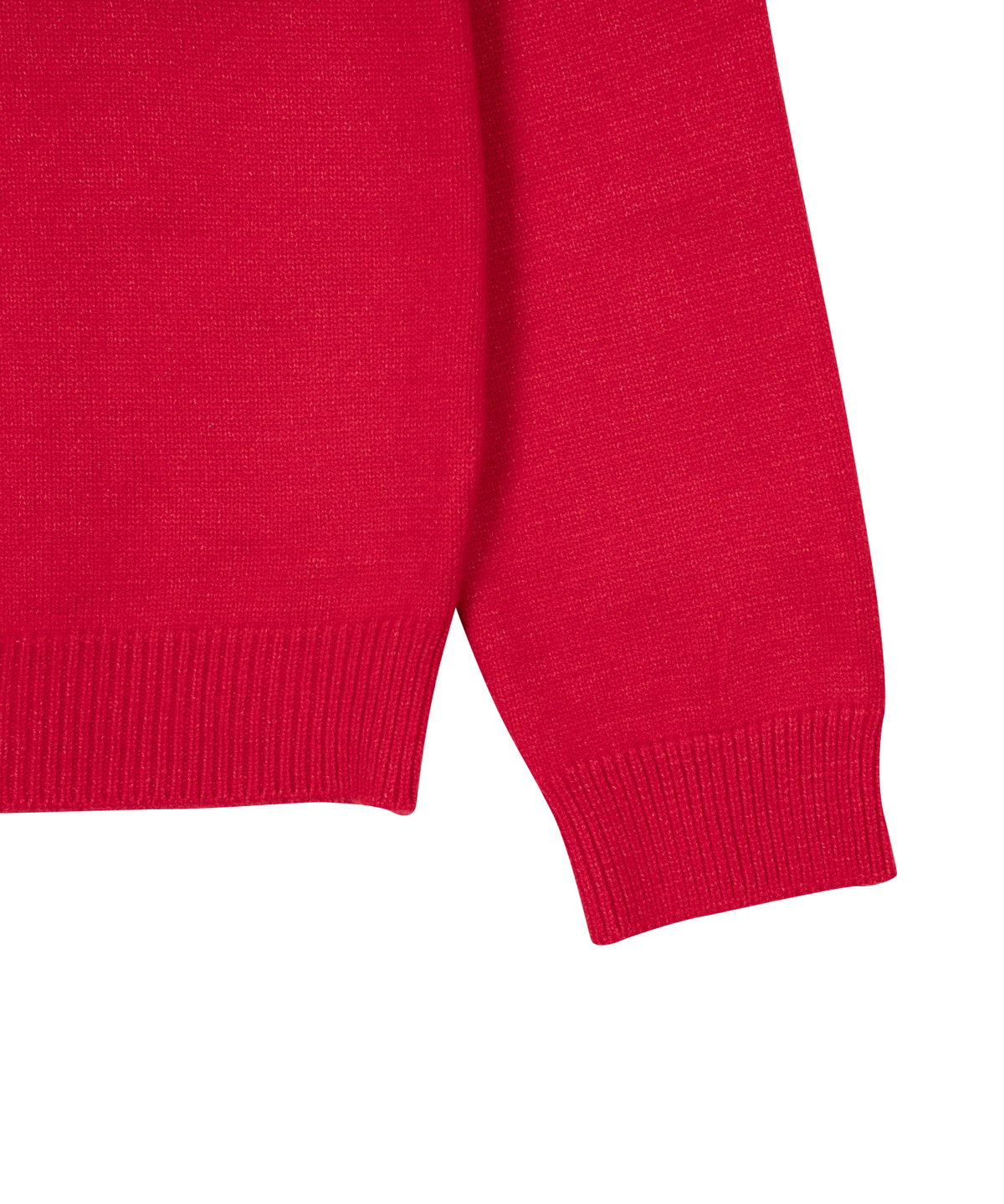 더콜디스트모먼트(THE COLDEST MOMENT) TCM mini logo knit cardigan (red)