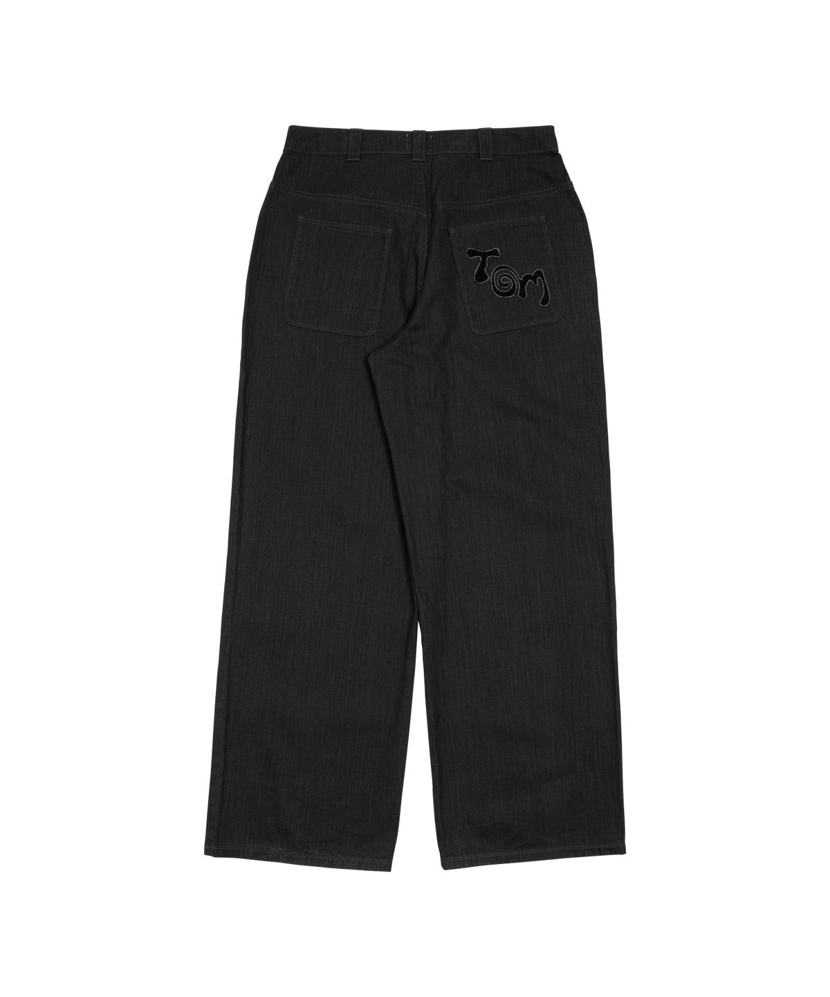 더콜디스트모먼트(THE COLDEST MOMENT) TCM starfish patch pants (charcoal black)
