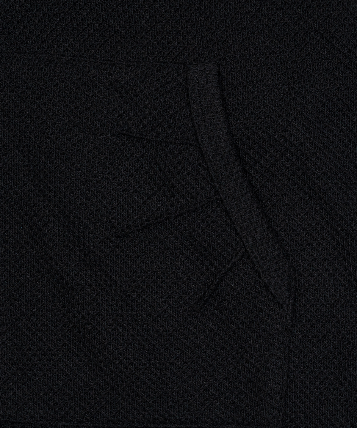더콜디스트모먼트(THE COLDEST MOMENT) TCM waffle hooded crop jacket (black)