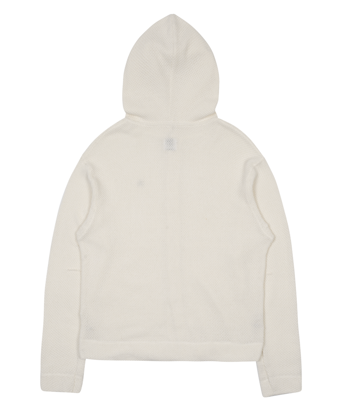 더콜디스트모먼트(THE COLDEST MOMENT) TCM waffle hooded crop jacket (ivory)