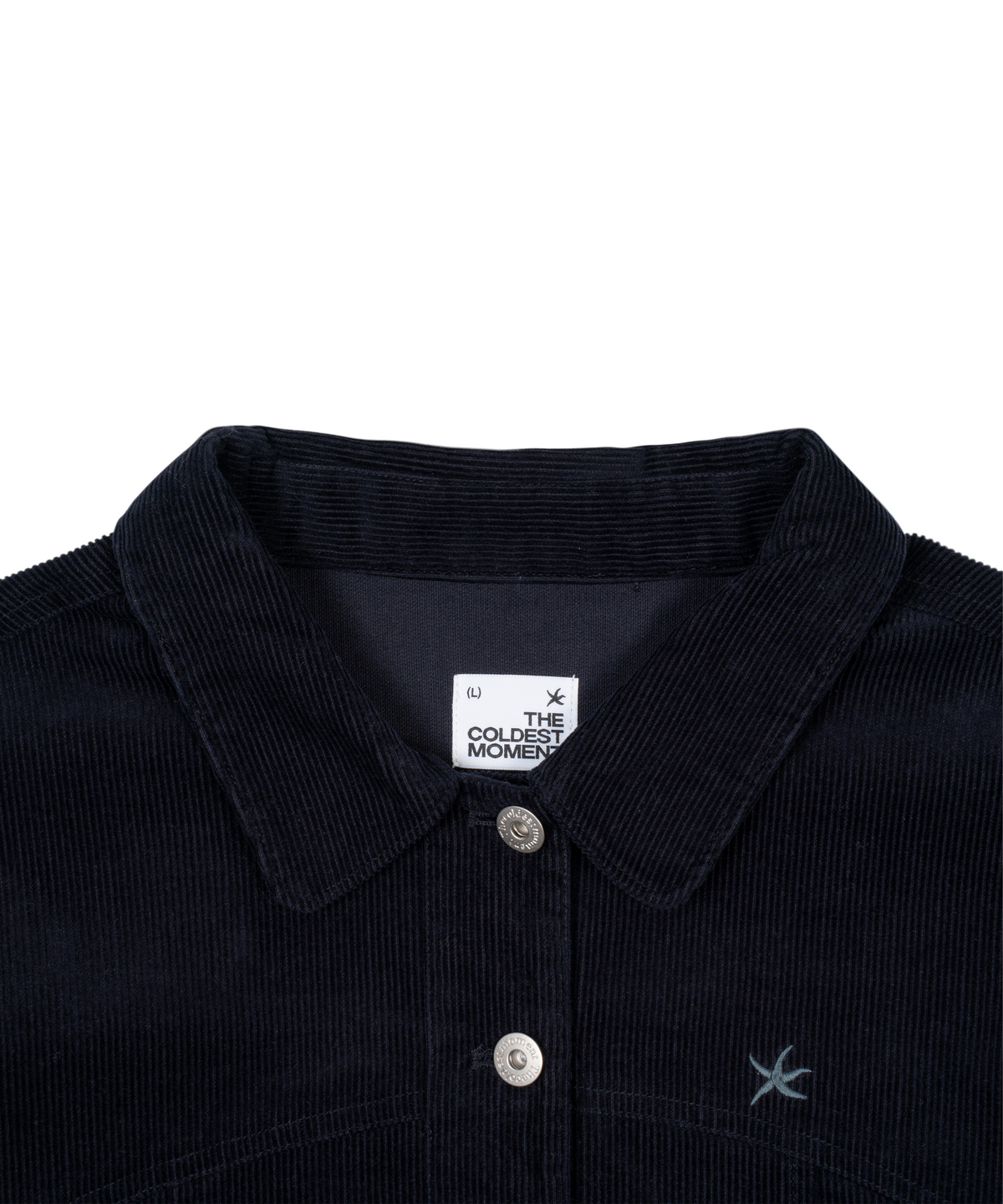 더콜디스트모먼트(THE COLDEST MOMENT) TCM mini logo work jacket (navy)