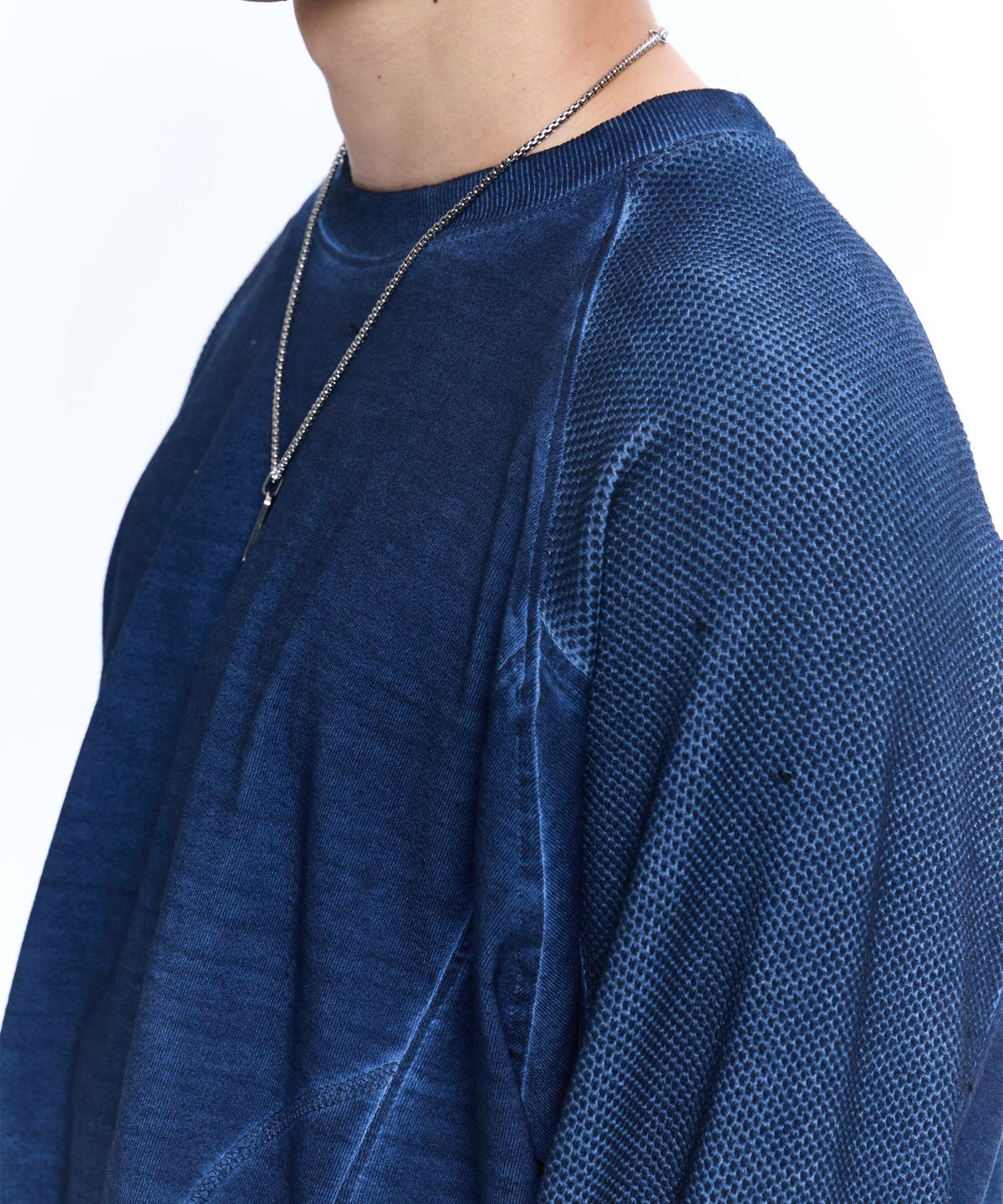 알에스에스씨(RSSC) LOGO PATCHED WASHING LONG SLEEVE - NAVY