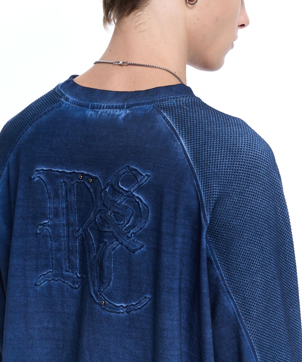 알에스에스씨(RSSC) LOGO PATCHED WASHING LONG SLEEVE - NAVY