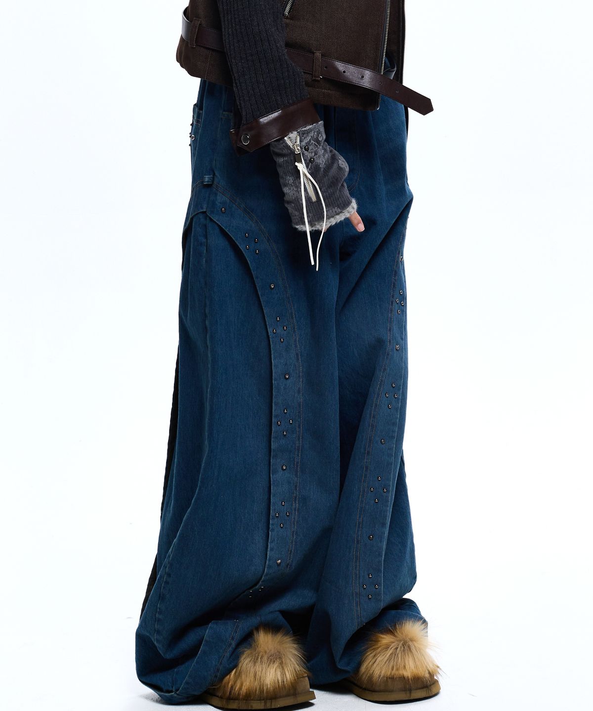 알에스에스씨(RSSC) RIVET BALLOON DENIM PANTS - DENIM