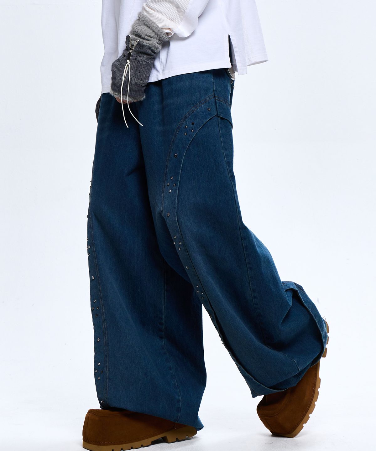 알에스에스씨(RSSC) RIVET BALLOON DENIM PANTS - DENIM