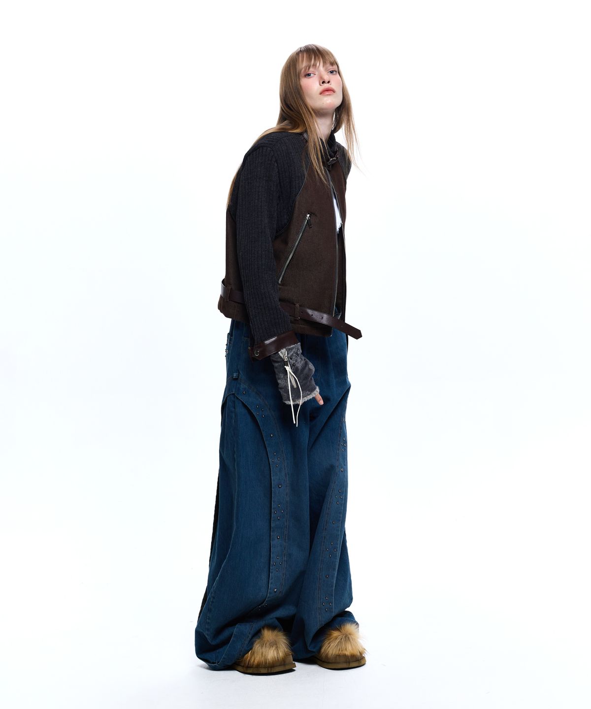알에스에스씨(RSSC) RIVET BALLOON DENIM PANTS - DENIM