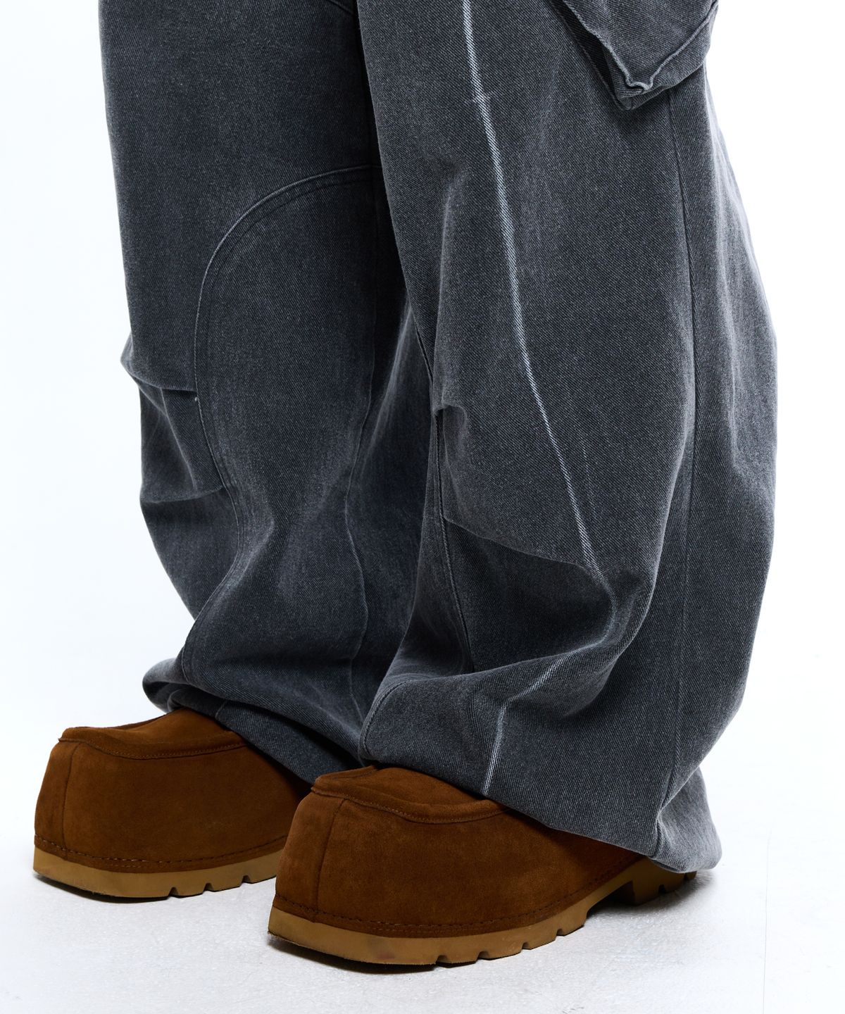 알에스에스씨(RSSC) LAYERD WASHING CARGO DENIM PANTS - GRAY