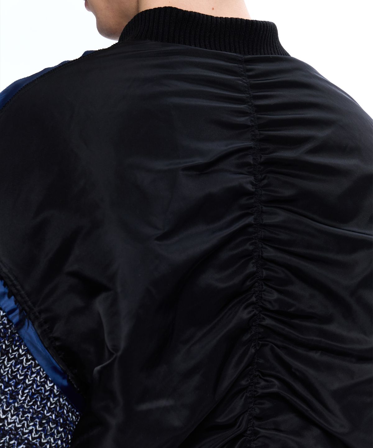 알에스에스씨(RSSC) KNIT MIXED MA-1 JUMPER - BLACK
