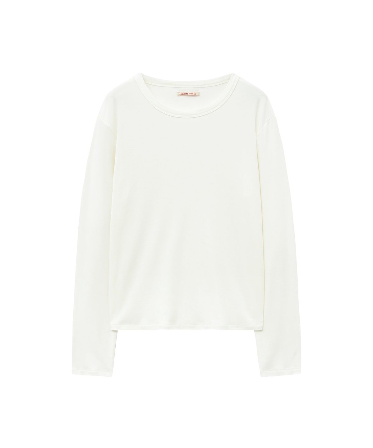 반원 아틀리에(VANONE ATELIER) A3552 에센셜 보트넥 티셔츠_White
