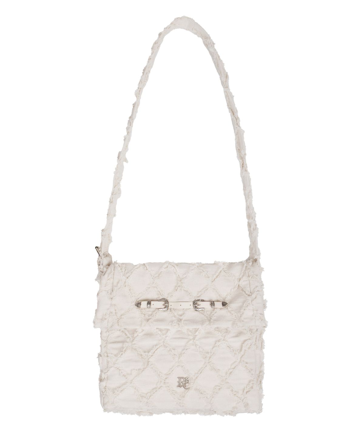 알에스에스씨(RSSC) RHOMBUS DENIM CROSS BAG - IVORY