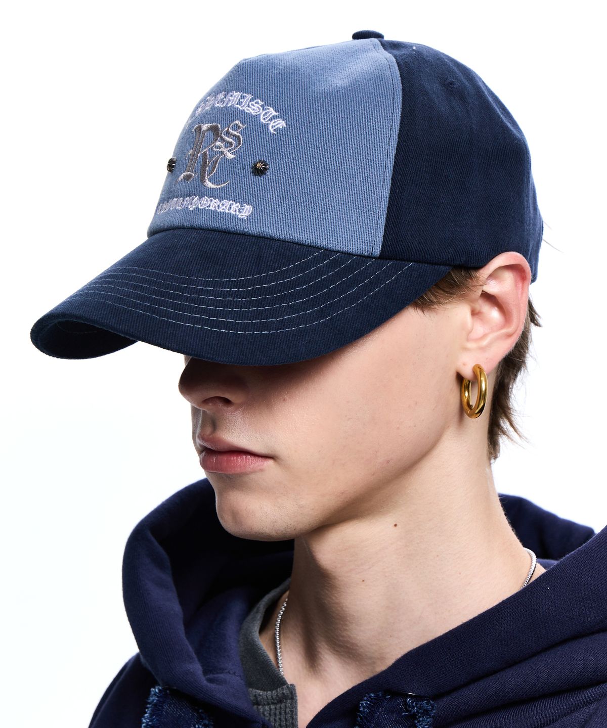 알에스에스씨(RSSC) LOGO WESTERN BALL CAP - NAVY/BLUE