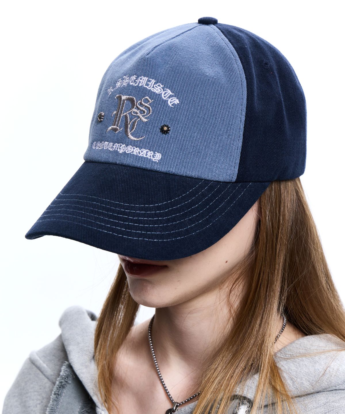 알에스에스씨(RSSC) LOGO WESTERN BALL CAP - NAVY/BLUE