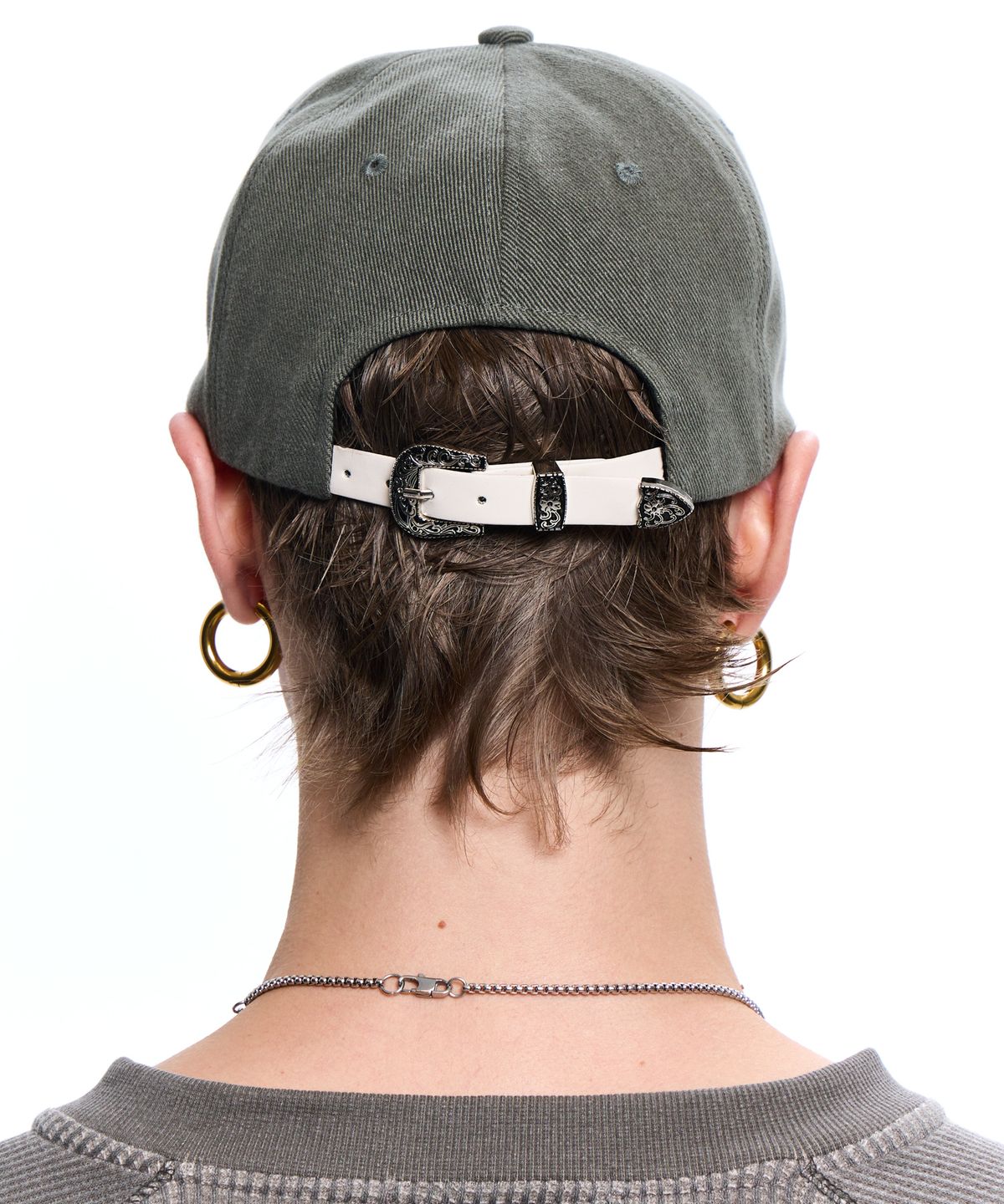 알에스에스씨(RSSC) LOGO WESTERN BALL CAP - KHAKI/IVORY