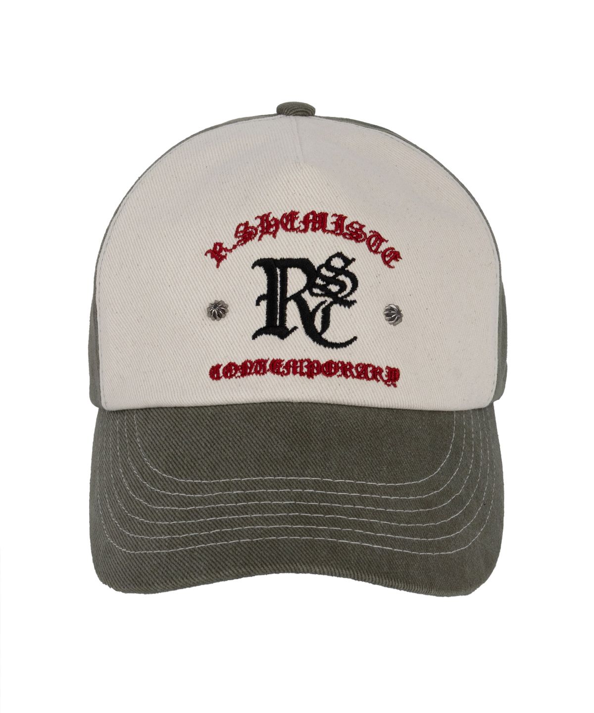 알에스에스씨(RSSC) LOGO WESTERN BALL CAP - KHAKI/IVORY