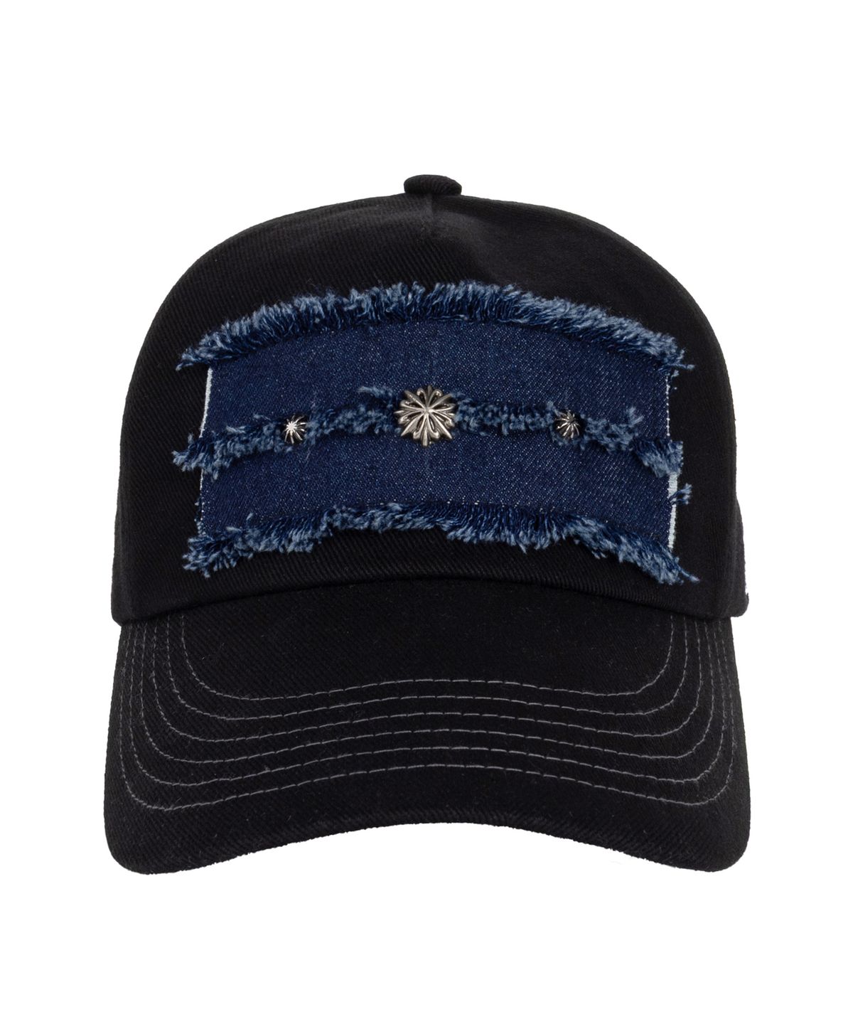 알에스에스씨(RSSC) DENIM PATCHED RIVET BALL CAP - BLACK