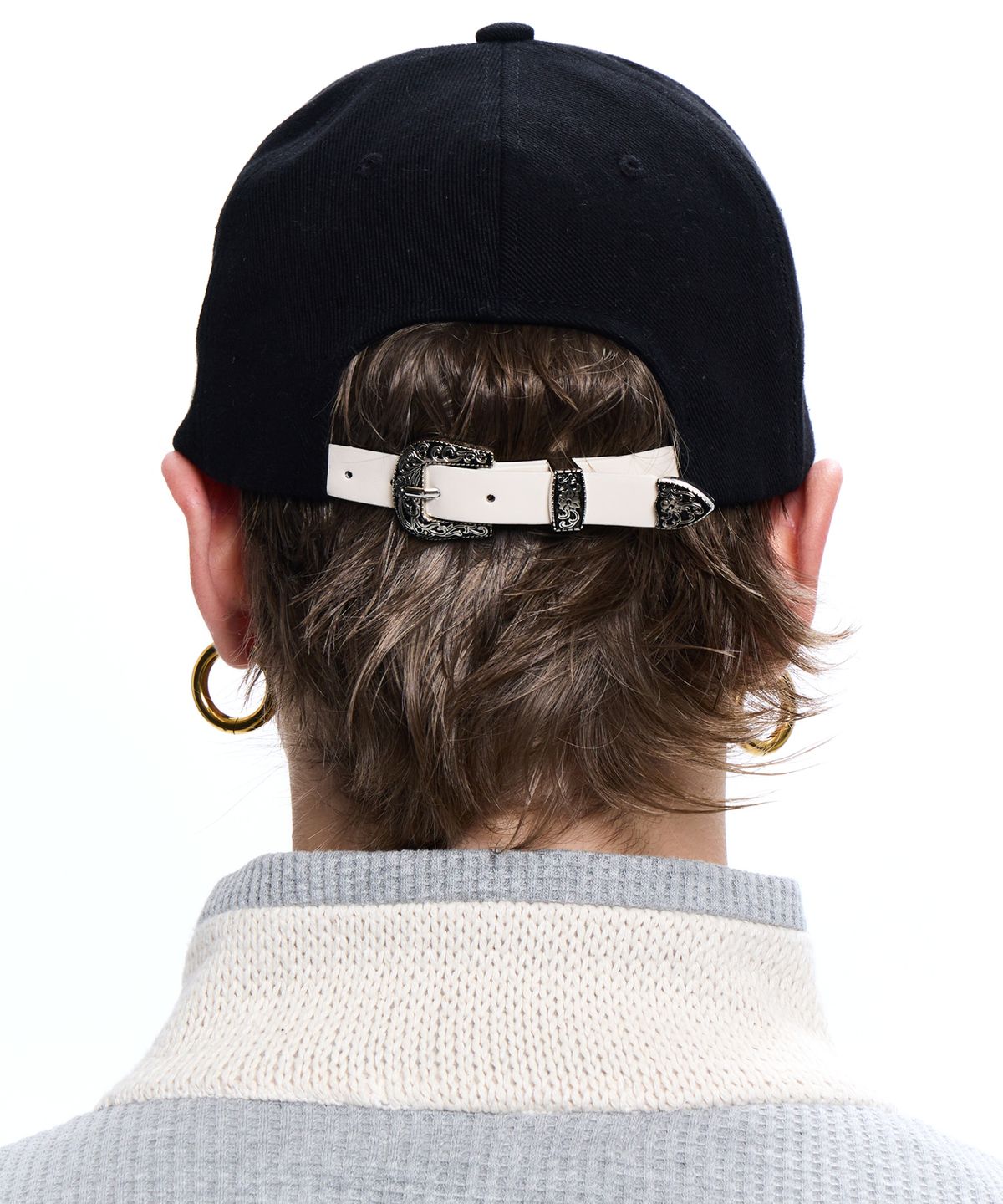 알에스에스씨(RSSC) DENIM PATCHED RIVET BALL CAP - BLACK/IVORY