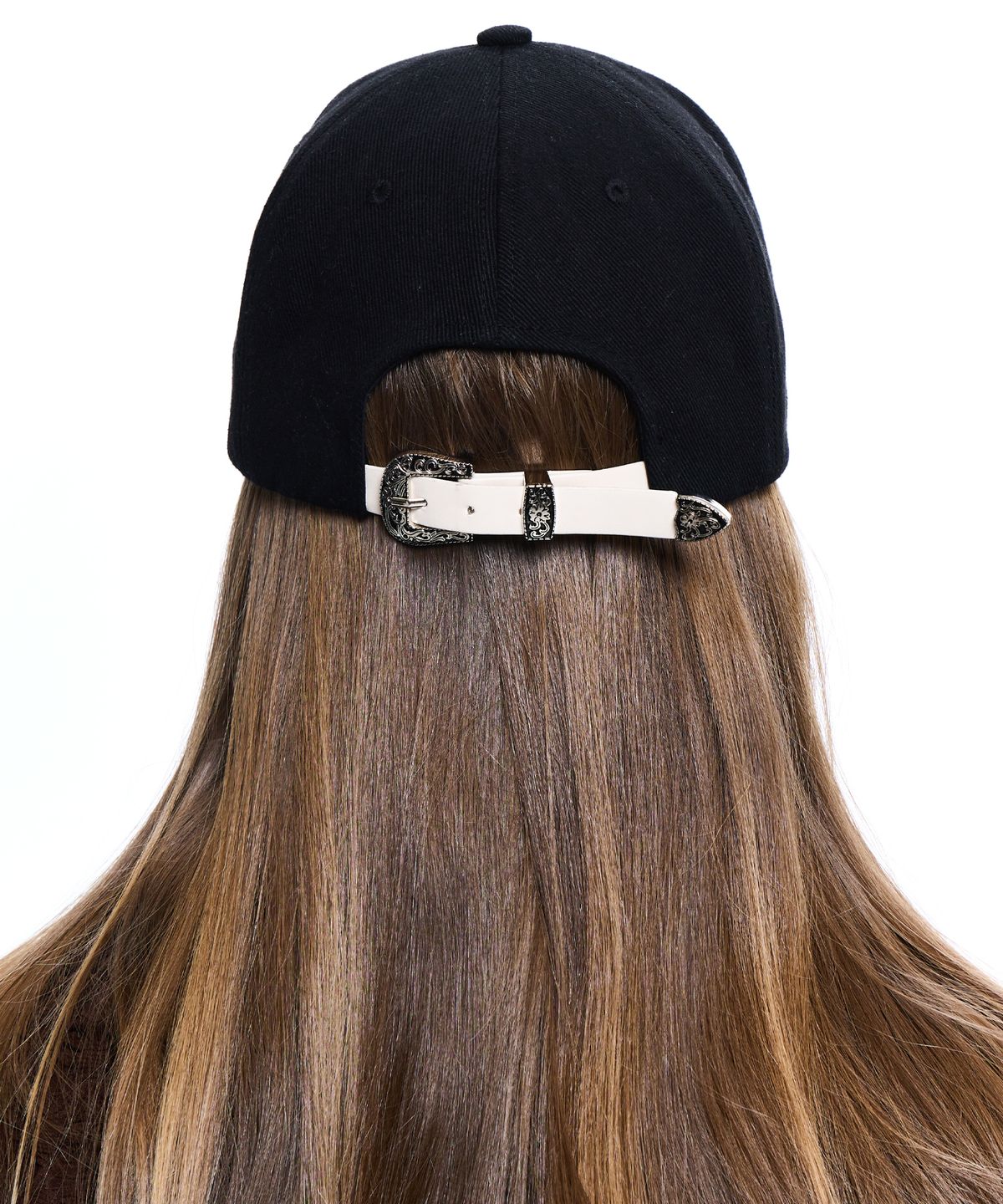 알에스에스씨(RSSC) DENIM PATCHED RIVET BALL CAP - BLACK/IVORY