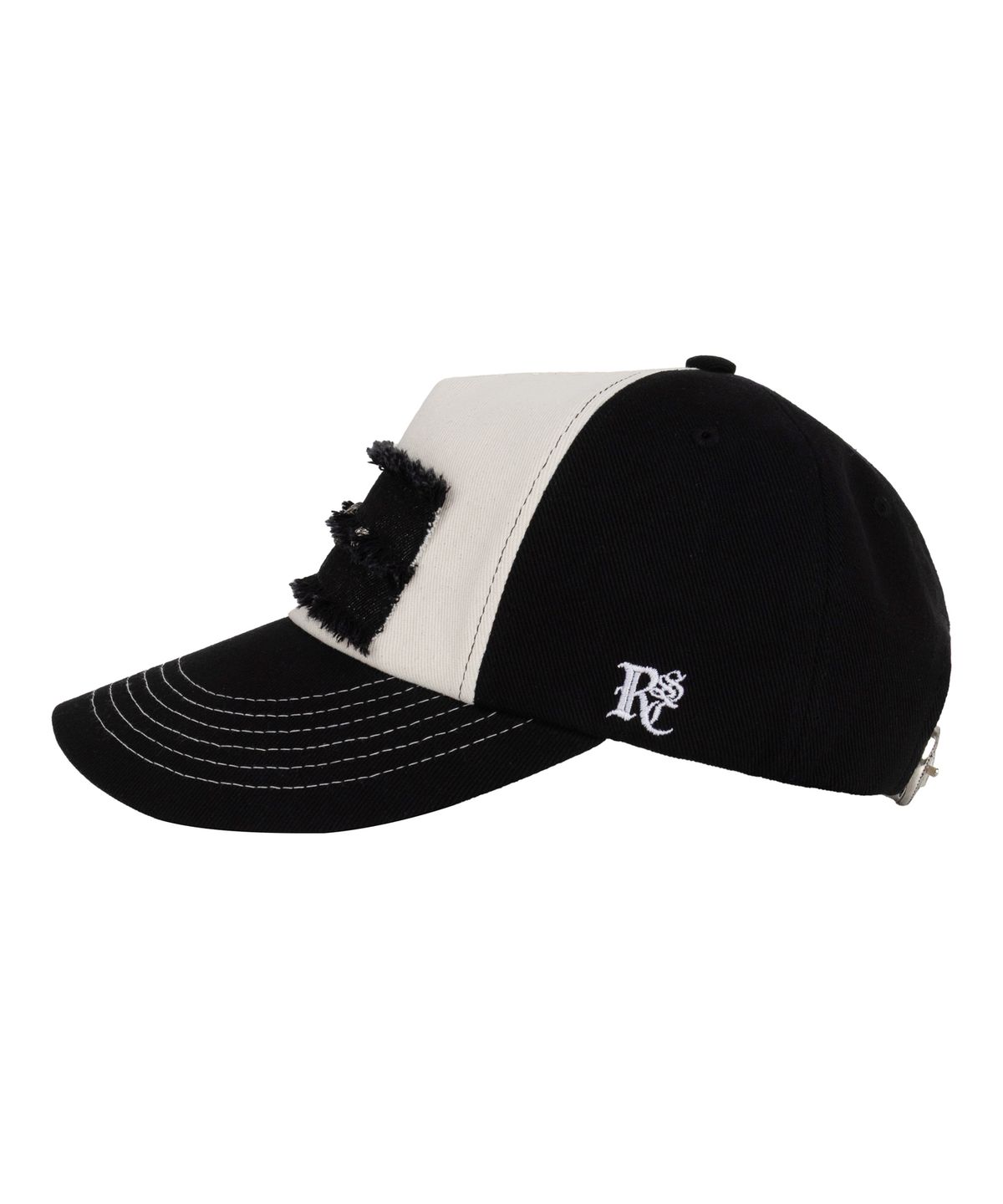 알에스에스씨(RSSC) DENIM PATCHED RIVET BALL CAP - BLACK/IVORY