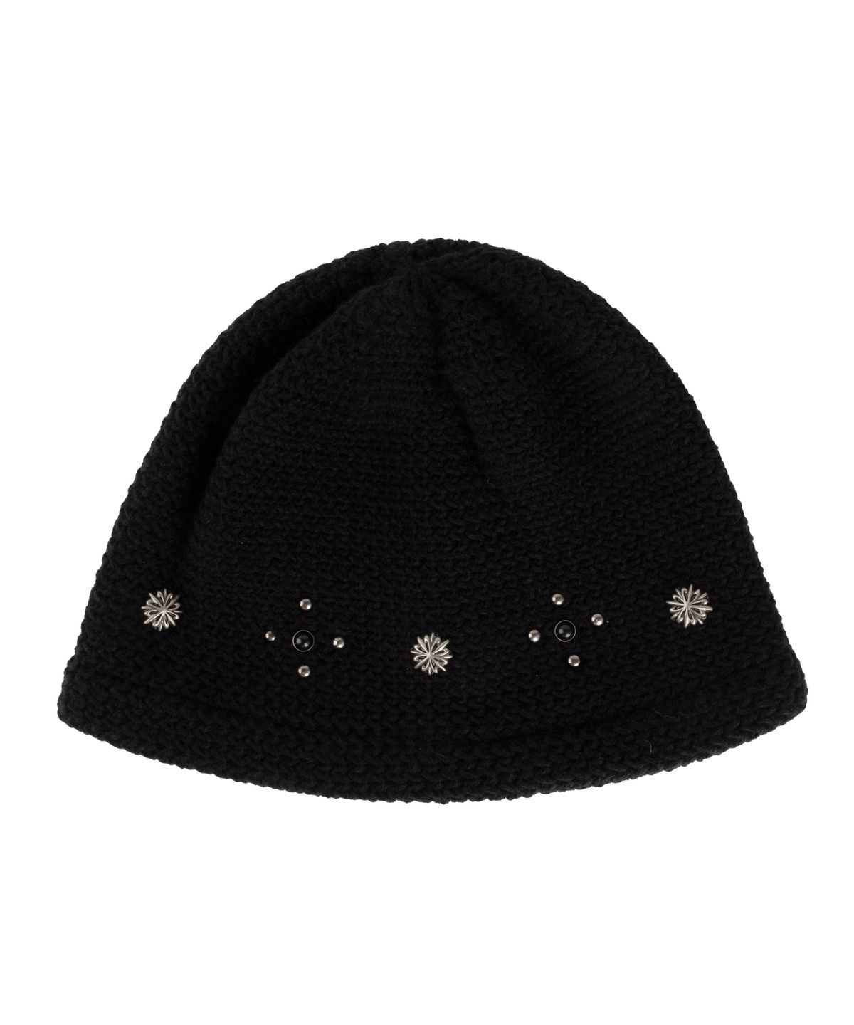 알에스에스씨(RSSC) SUNBURST RIVET KNIT BEANIE - BLACK