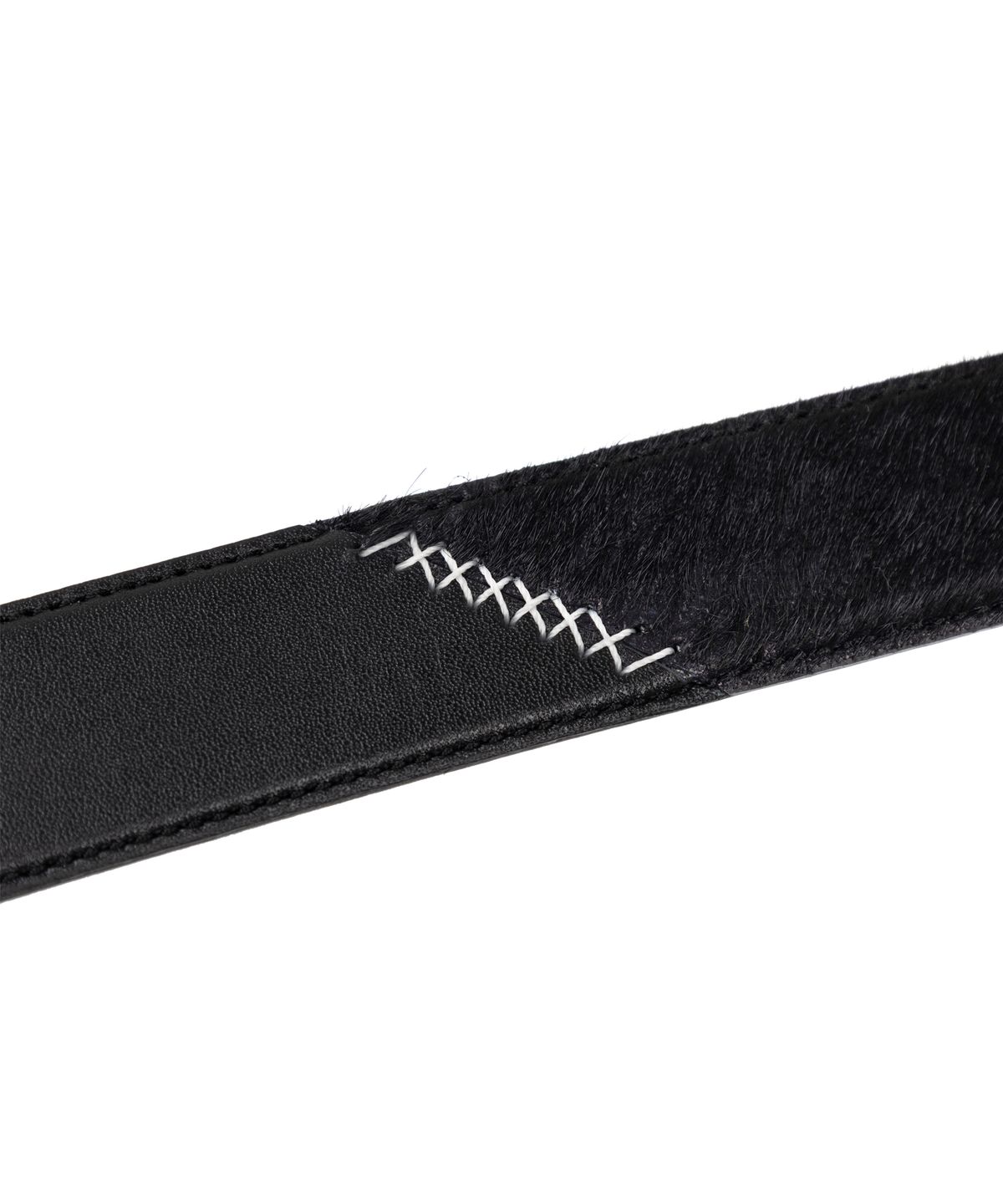 알에스에스씨(RSSC) MIX LEATHER WESTERN BELT - BLACK