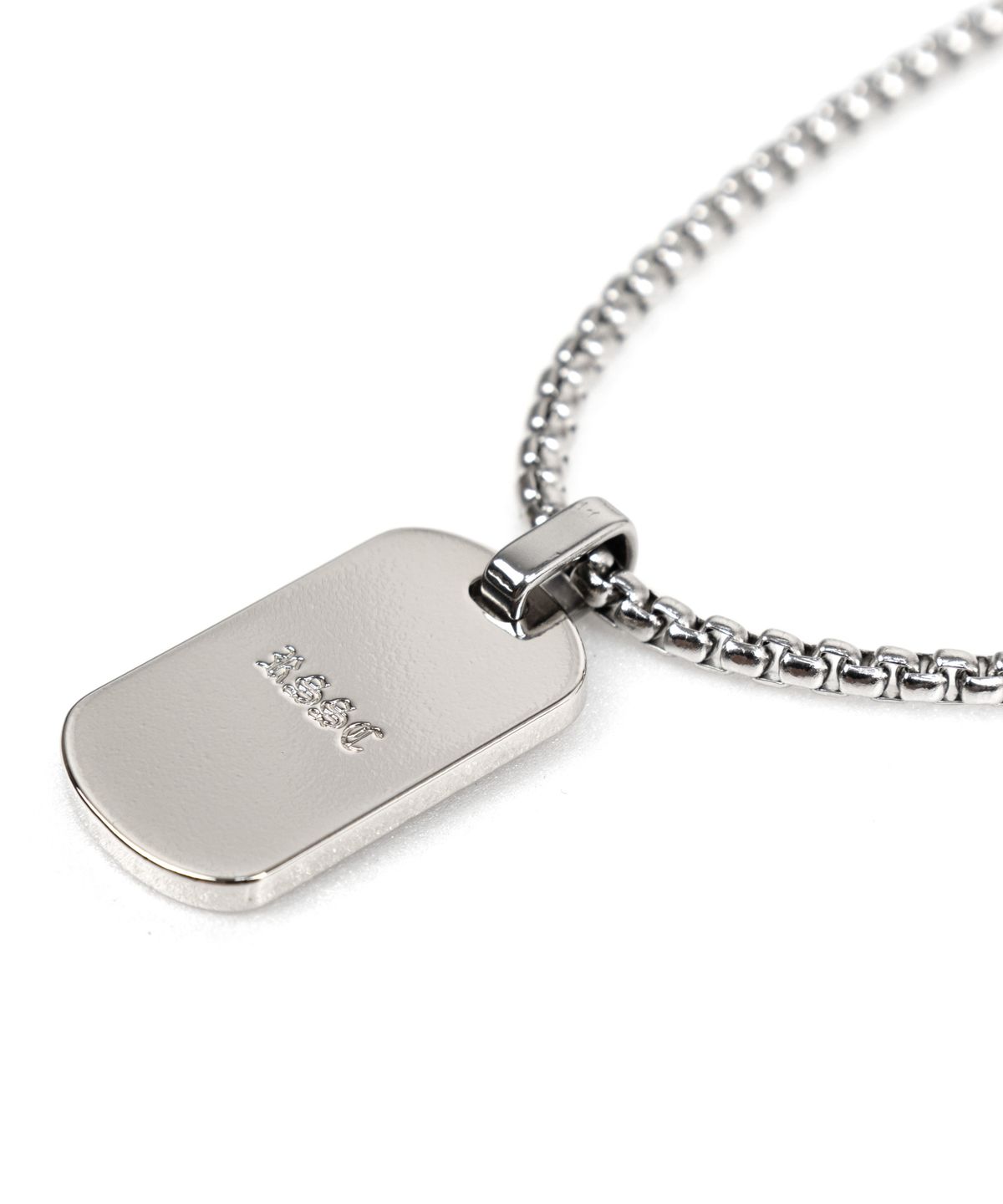 알에스에스씨(RSSC) ENLARGED LOGO NECKLACE - SILVER