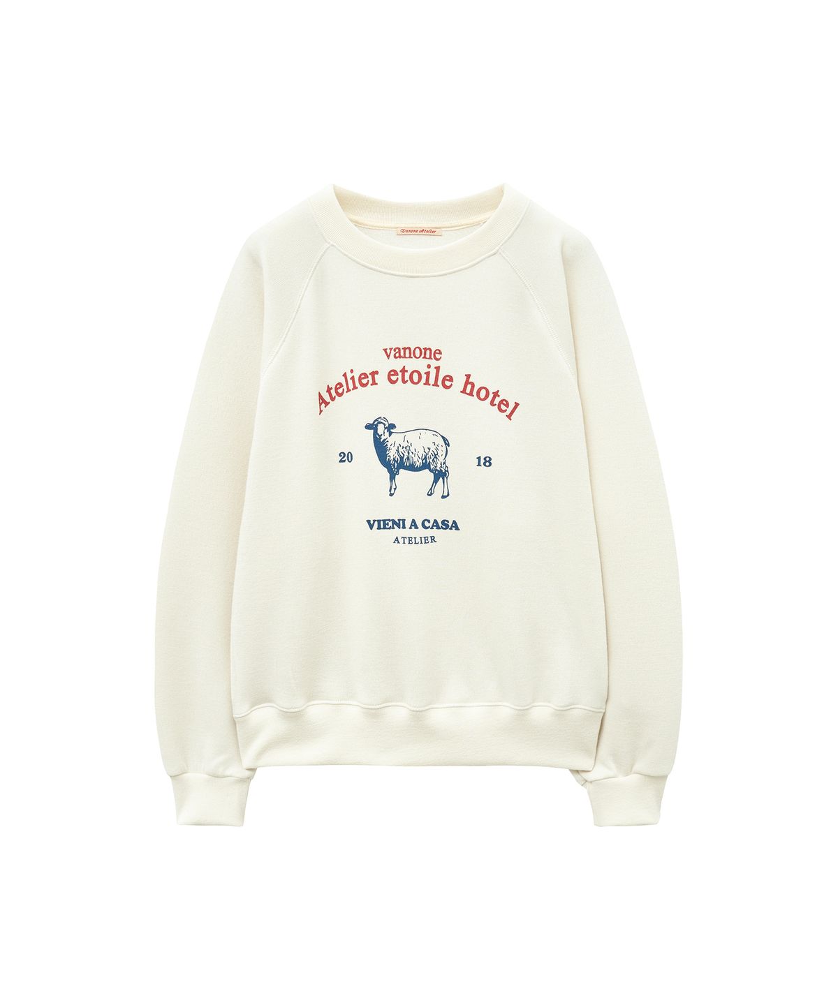 반원 아틀리에(VANONE ATELIER) A3555 Etoile hotel 스웨트 셔츠_Cream