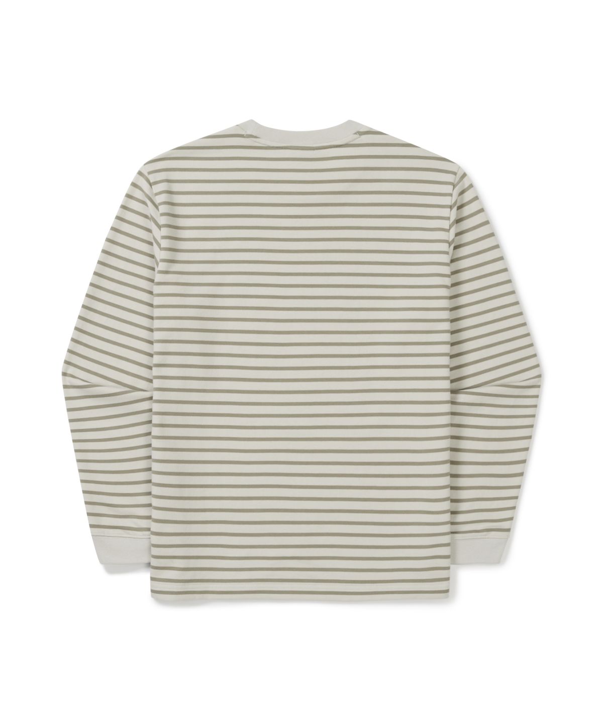 스노우피크 어패럴(SNOWPEAK APPAREL) 스트라이프 긴팔 티셔츠 (S25FMFTL12) Olive