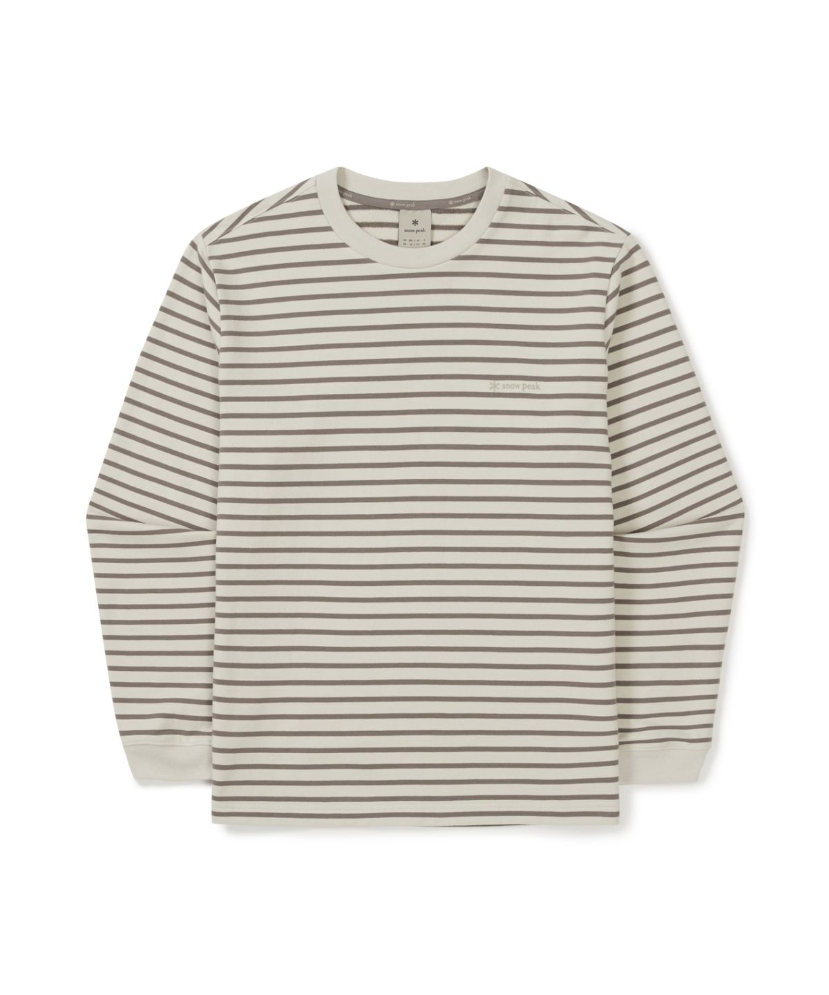 스노우피크 어패럴(SNOWPEAK APPAREL) 스트라이프 긴팔 티셔츠 (S25FMFTL12) Dark Khaki