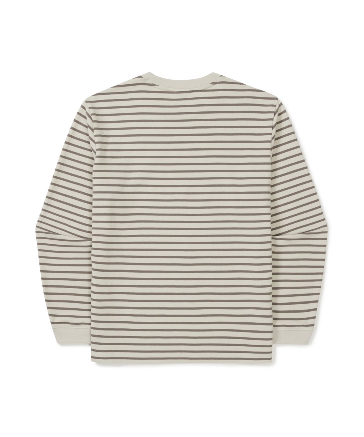 스노우피크 어패럴(SNOWPEAK APPAREL) 스트라이프 긴팔 티셔츠 (S25FMFTL12) Dark Khaki