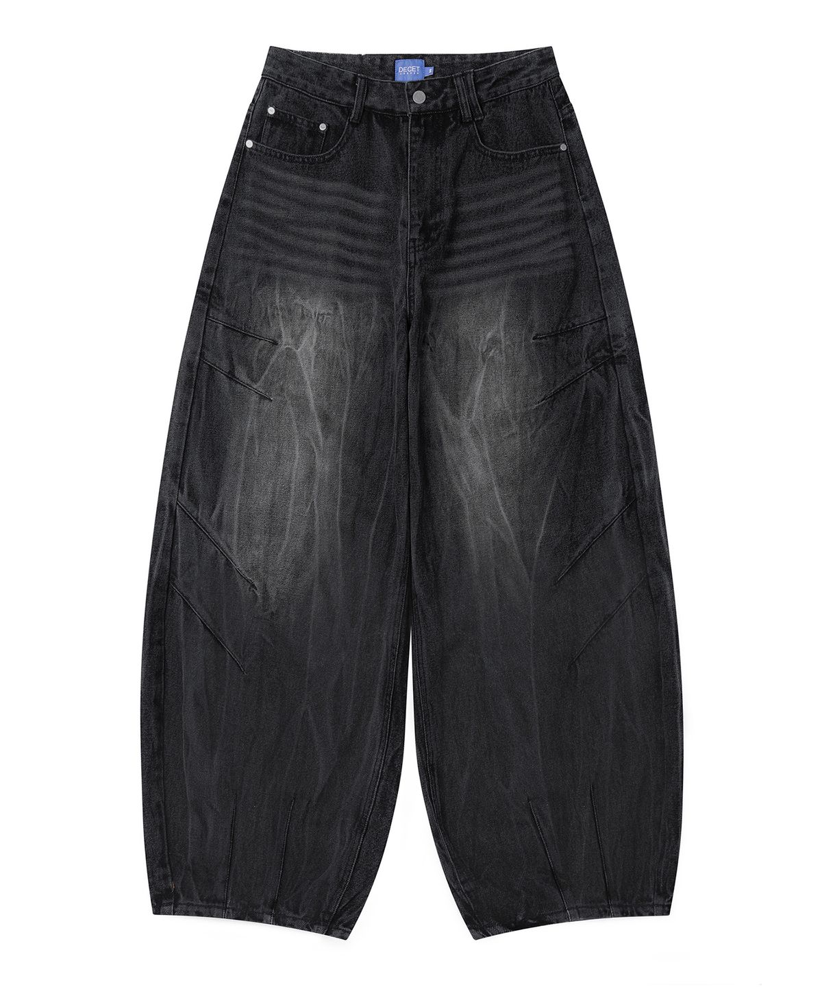 데케트(DECET) [크링클워싱]Balloon Wide Jeans DCPT055CRBlack