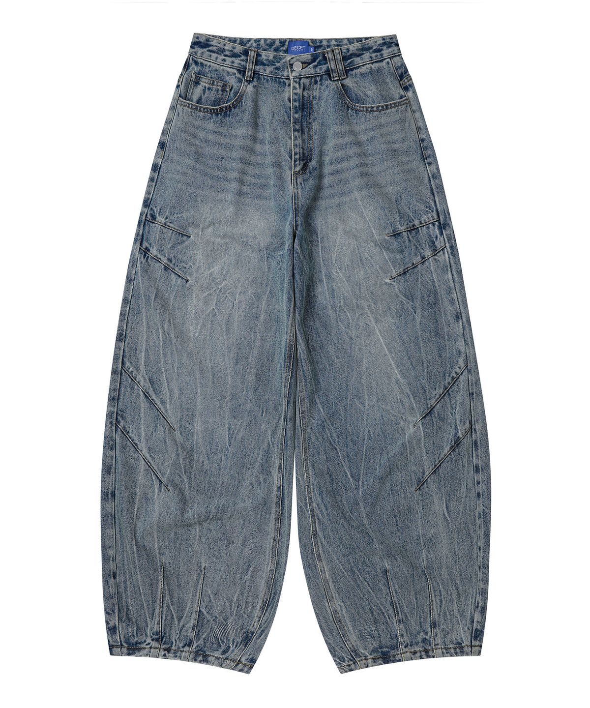 데케트(DECET) [크링클워싱]Balloon Wide Jeans DCPT055CRBlue
