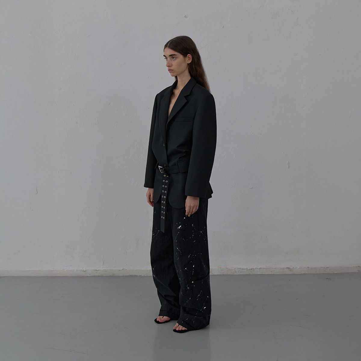엘씨디씨티엠(LCDC™) OVERSIZED TAILORED JACKET (BLACK)