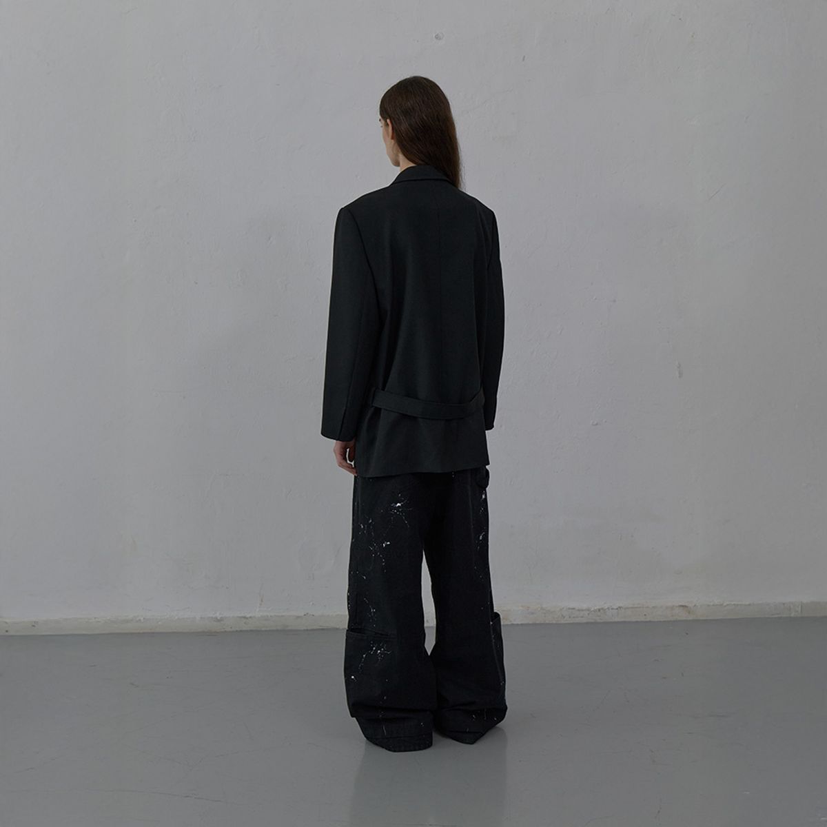 엘씨디씨티엠(LCDC™) OVERSIZED TAILORED JACKET (BLACK)