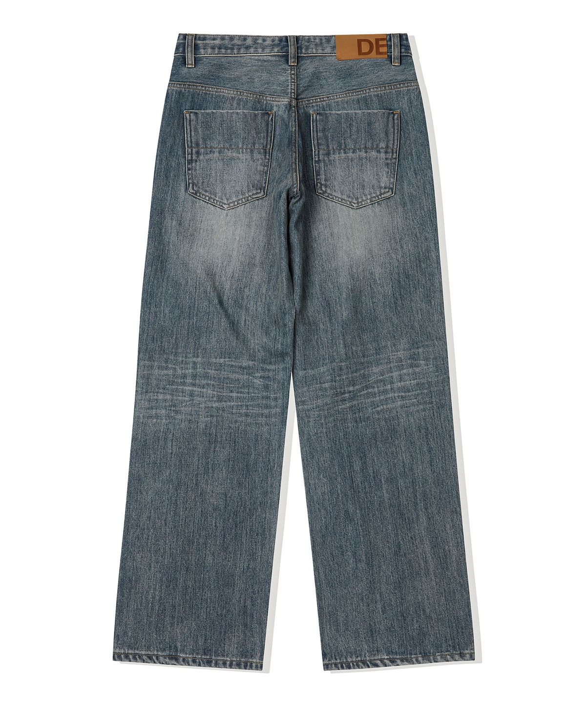 데케트(DECET) [KAIHARA JAPAN DENIM]Mid Rise Wide Jeans DCPT063Blue