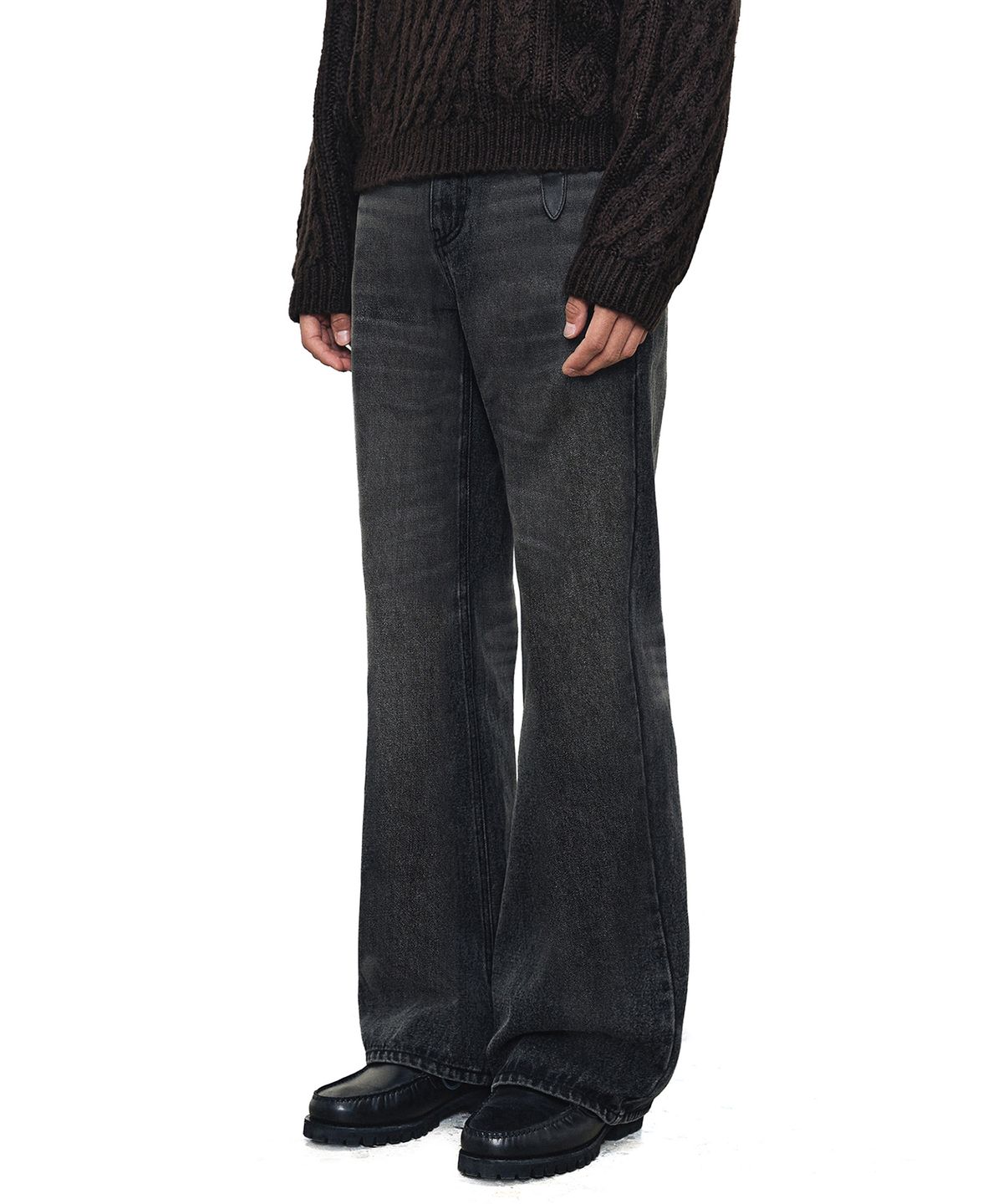 데케트(DECET) Loose Flared Jeans DCPT066Black