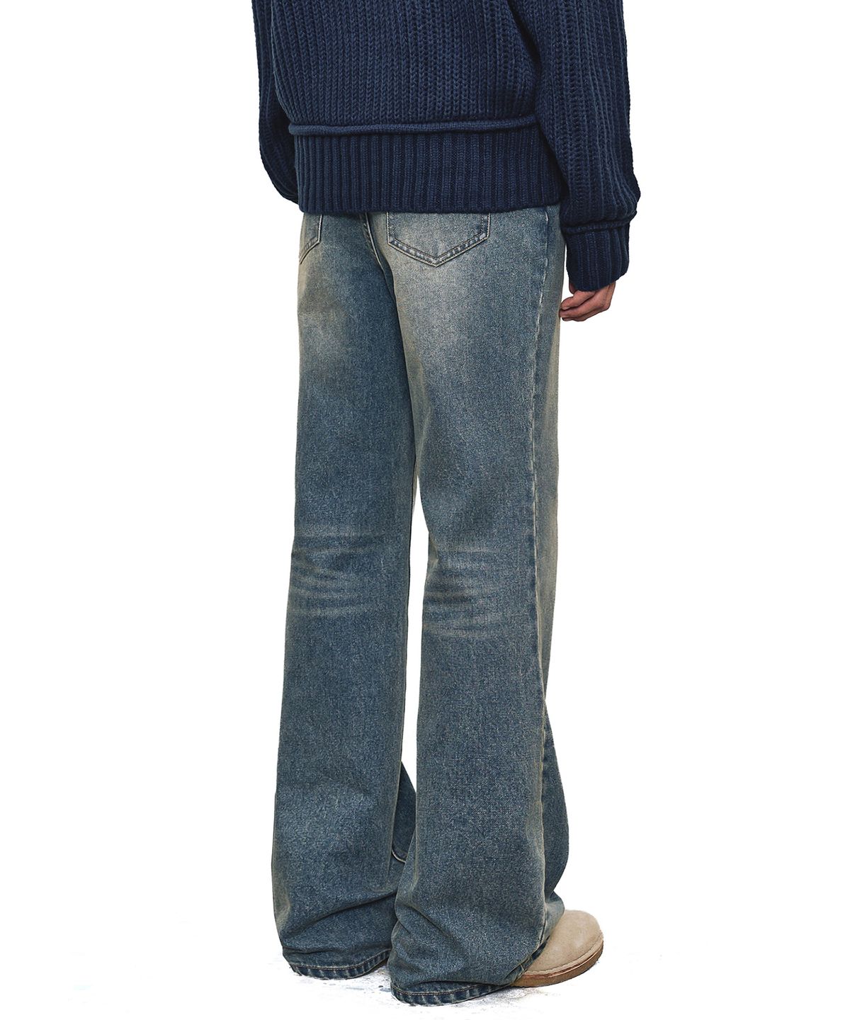데케트(DECET) Loose Flared Jeans DCPT066Blue