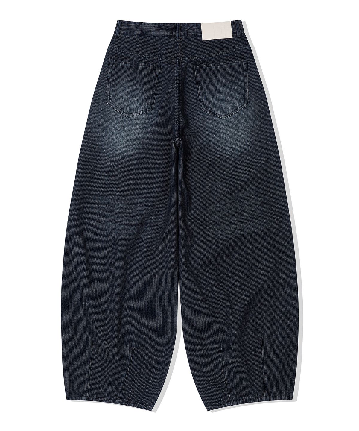 데케트(DECET) [골지데님]Balloon Wide Rib Jeans DCPT067Blue