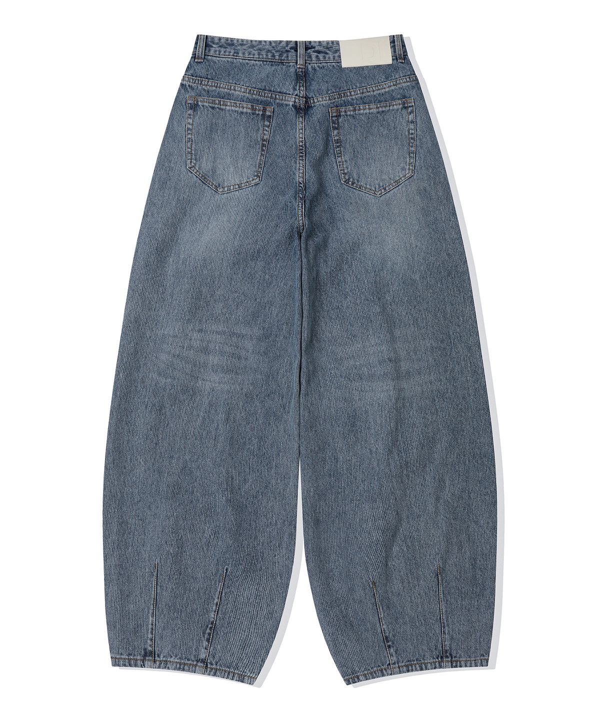 데케트(DECET) [골지데님]Balloon Wide Rib Jeans DCPT067LightBlue