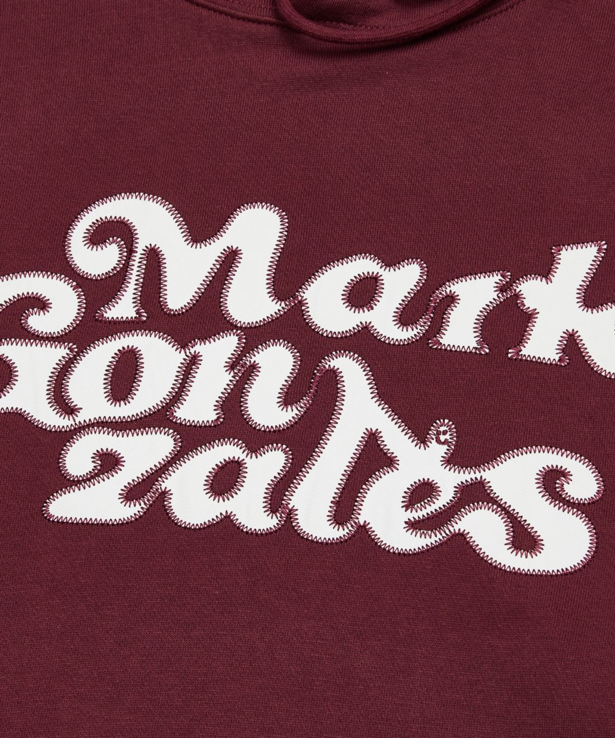 마크곤잘레스(MARK GONZALES) MG 아플리케 스웨트 후디 - BURGUNDY